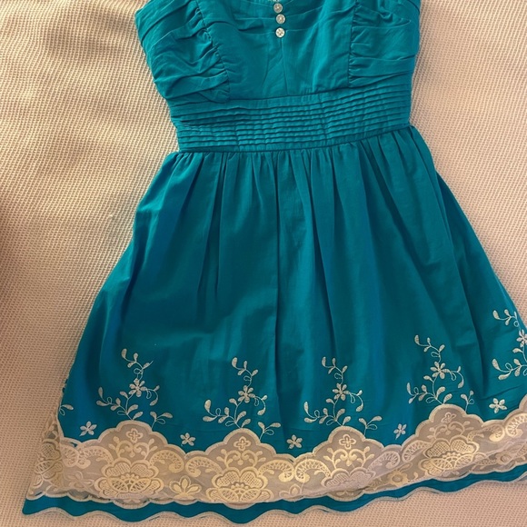 Speechless Blue Sundress Sweetheart Neckline Sleeveless - Picture 1 of 7